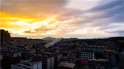 隆回日落风景