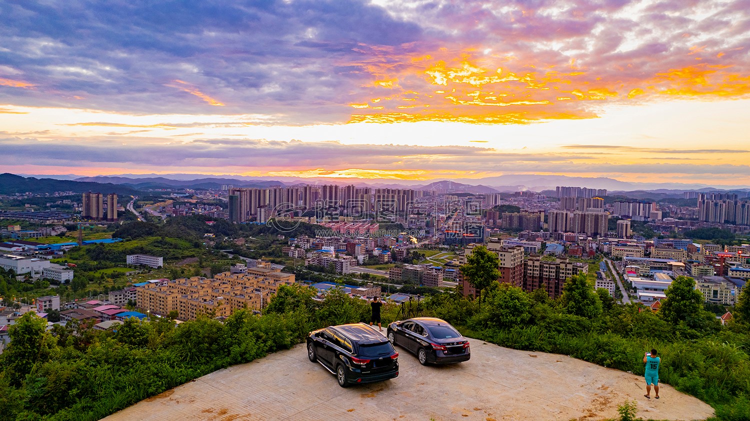 罗家大岭夕阳风光