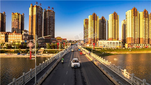 隆回大桥日出风景