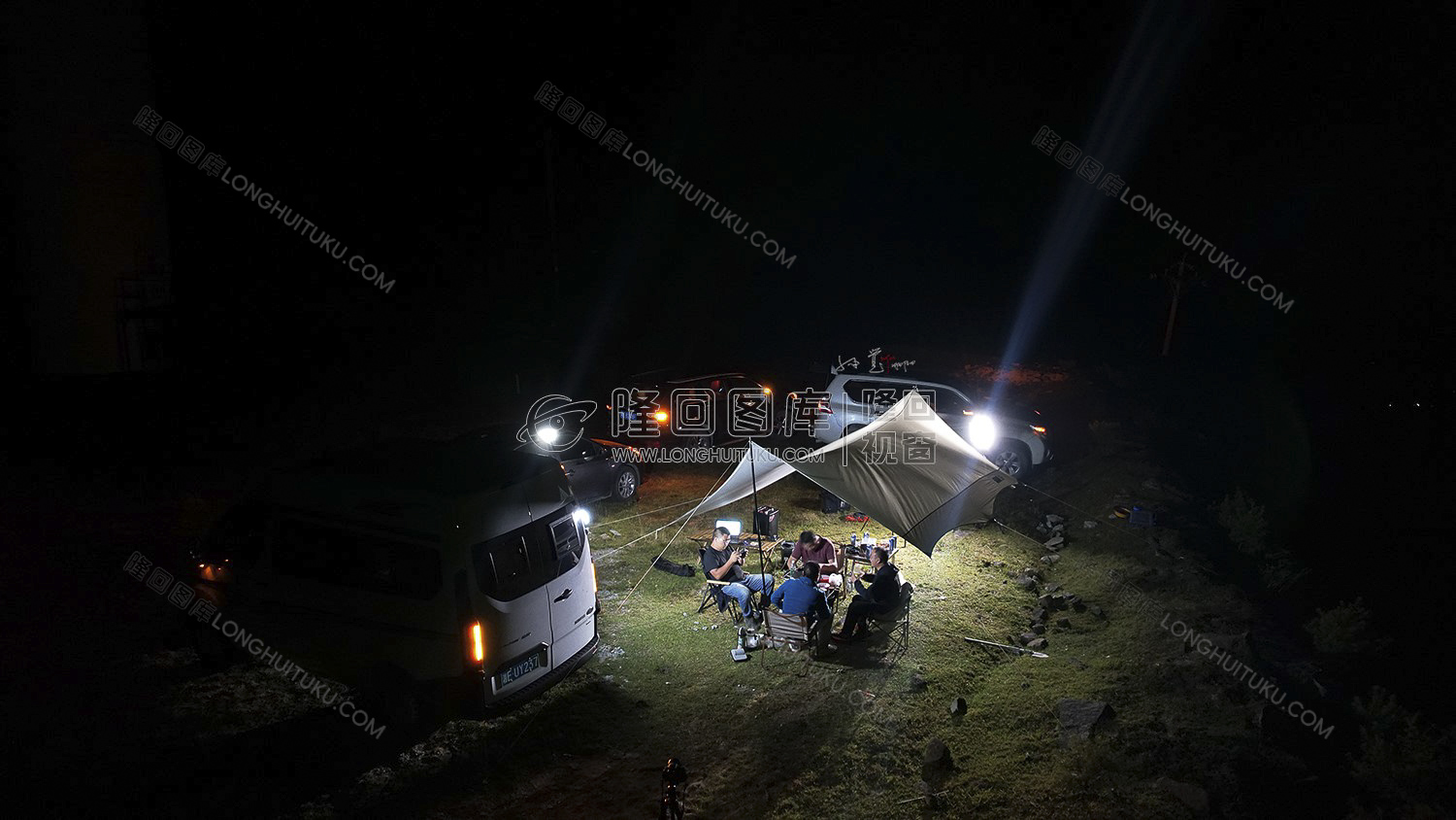 望云山露营夜色