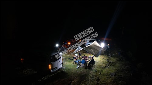 望云山露营夜色