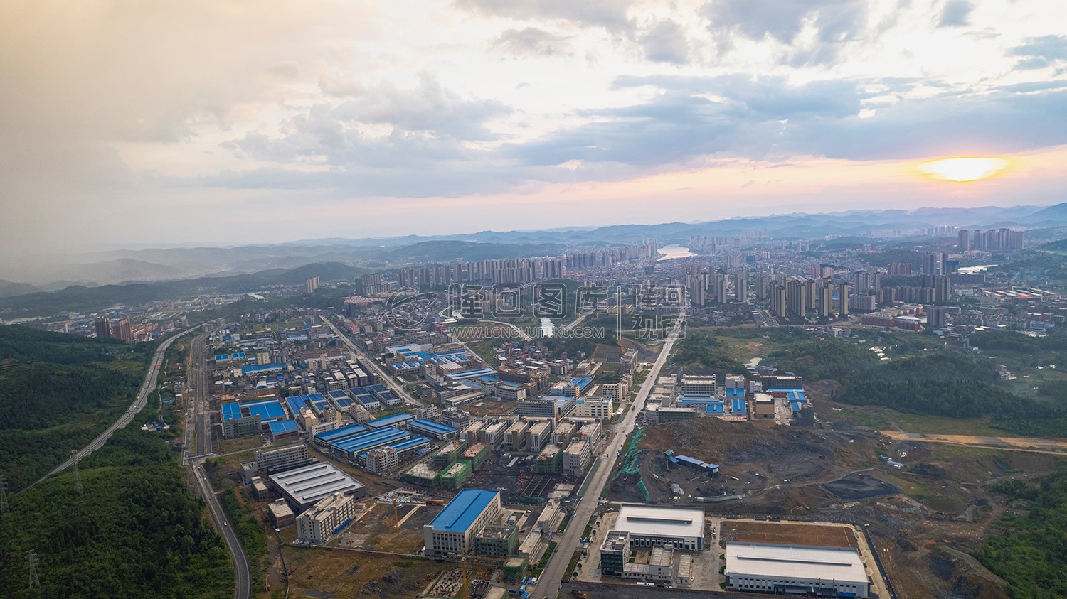 隆回工业园航拍