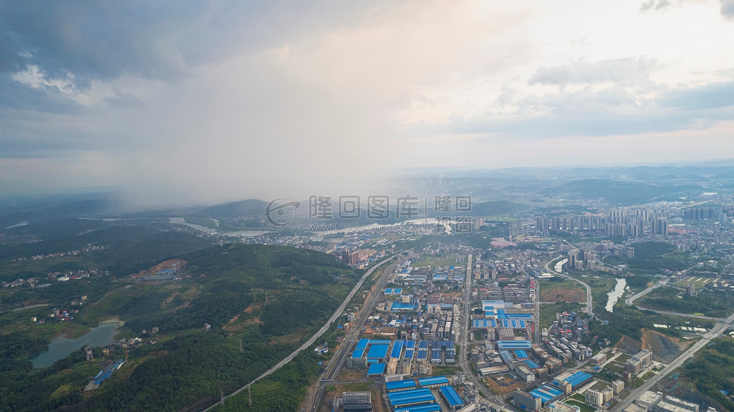 航拍隆回工业园