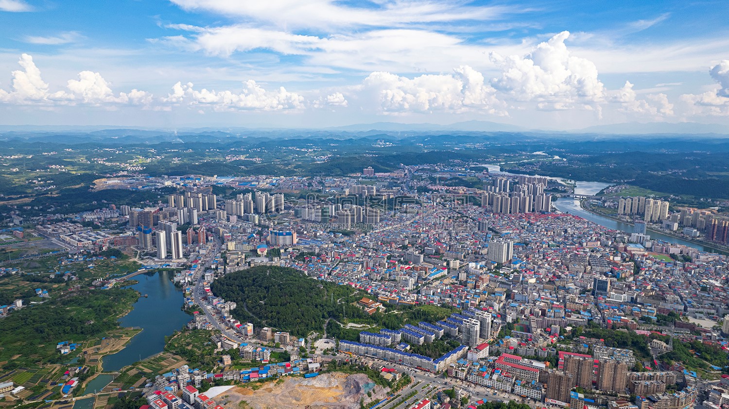 隆回城北看县城