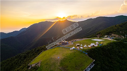 大东山滑翔伞基地日落