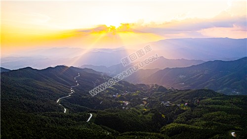 大东山美丽夕阳