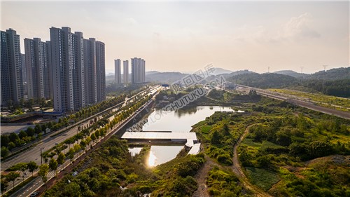 隆回高铁站边上的池塘