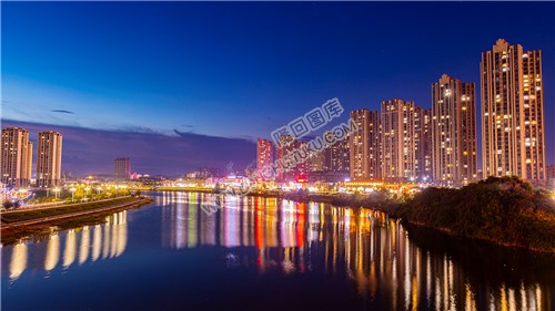 一组隆回的日出日落夜景延时图