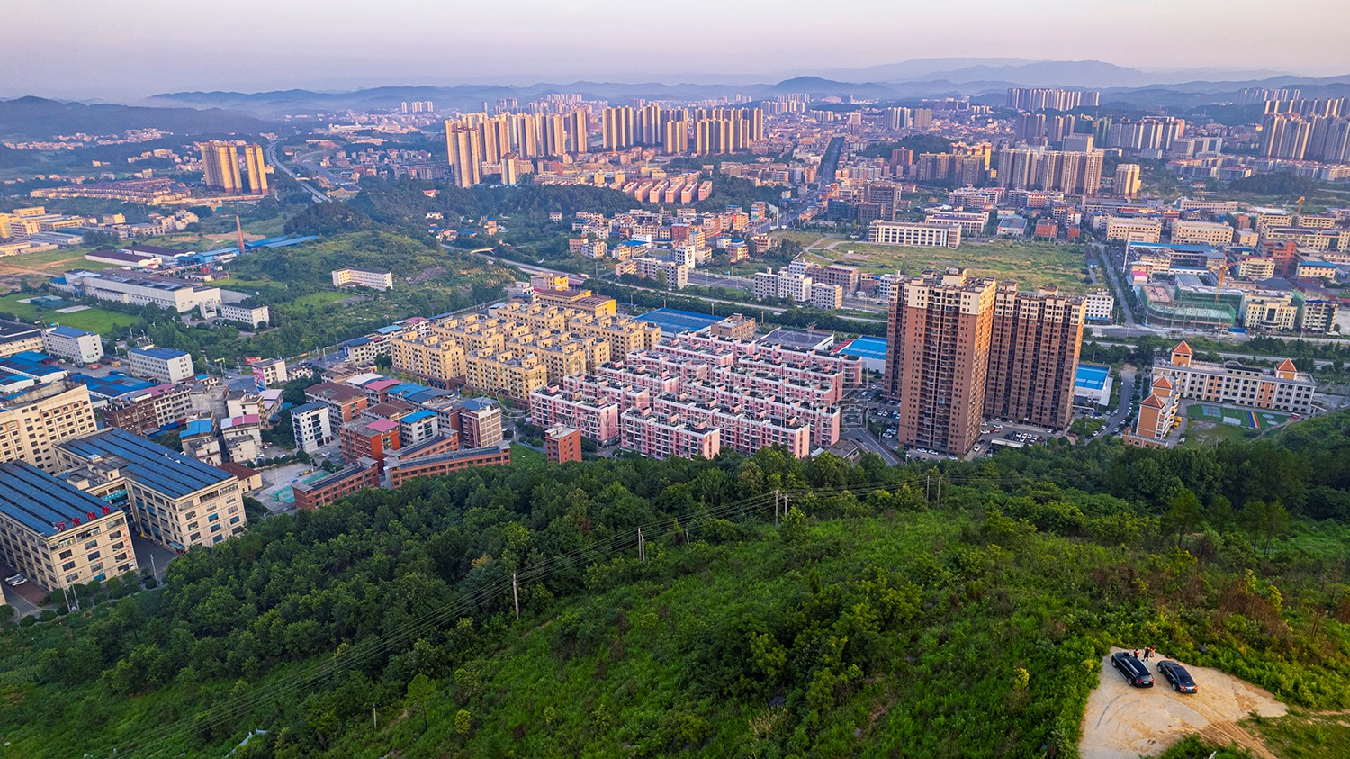 罗家大岭山脚下兴业小区