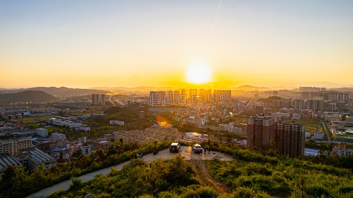 罗家大岭看隆回日落