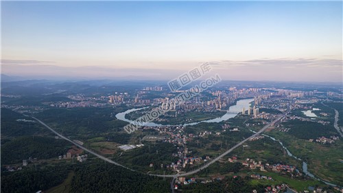 隆回县城全景