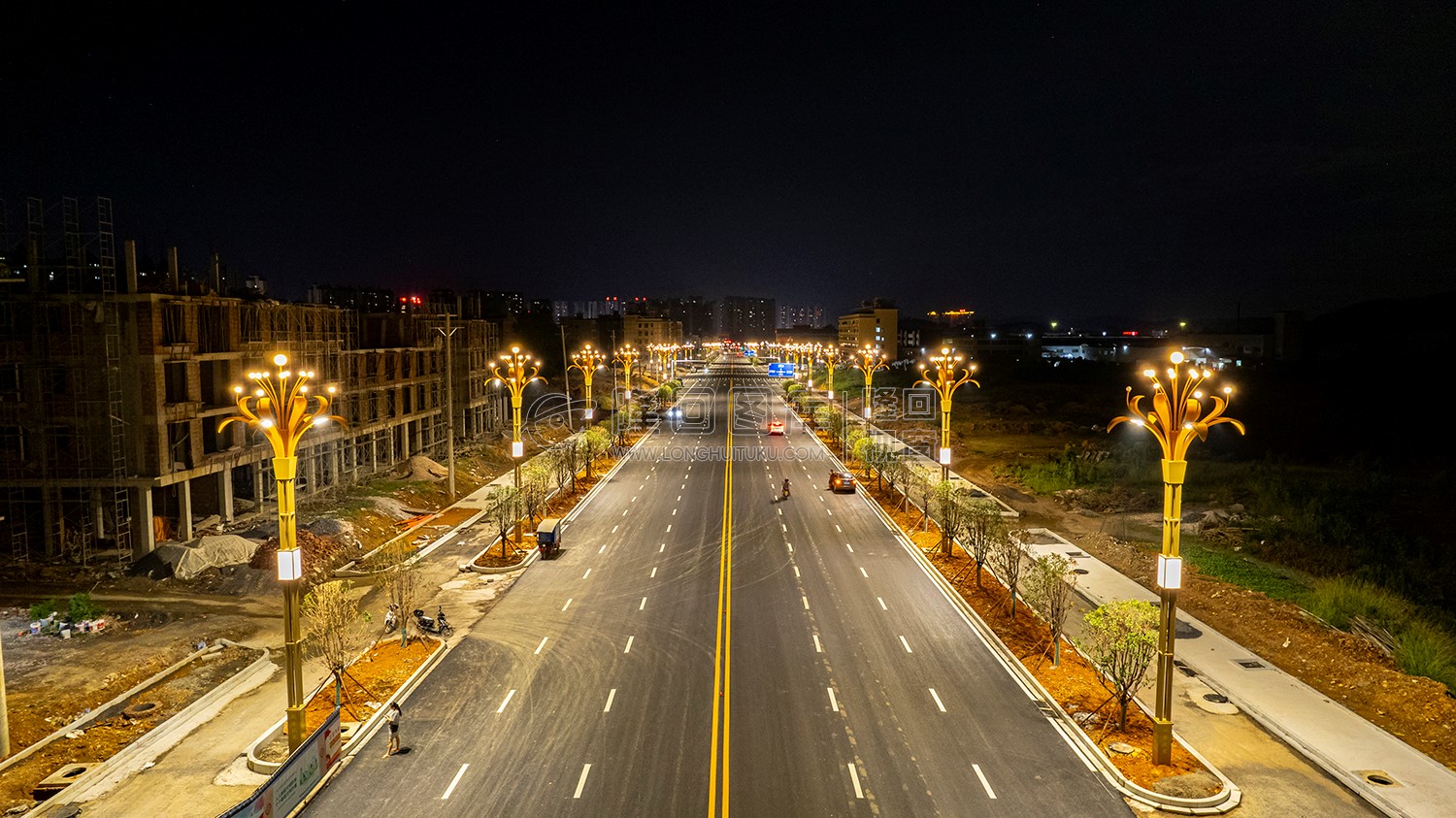 环城南路夜景灯光