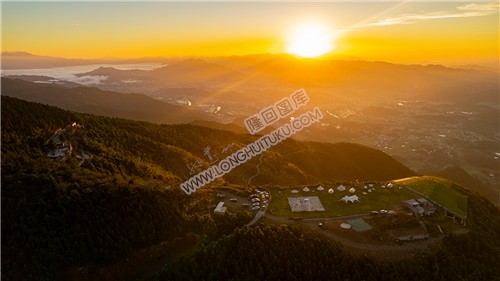 大东山滑翔伞基地的日出风光