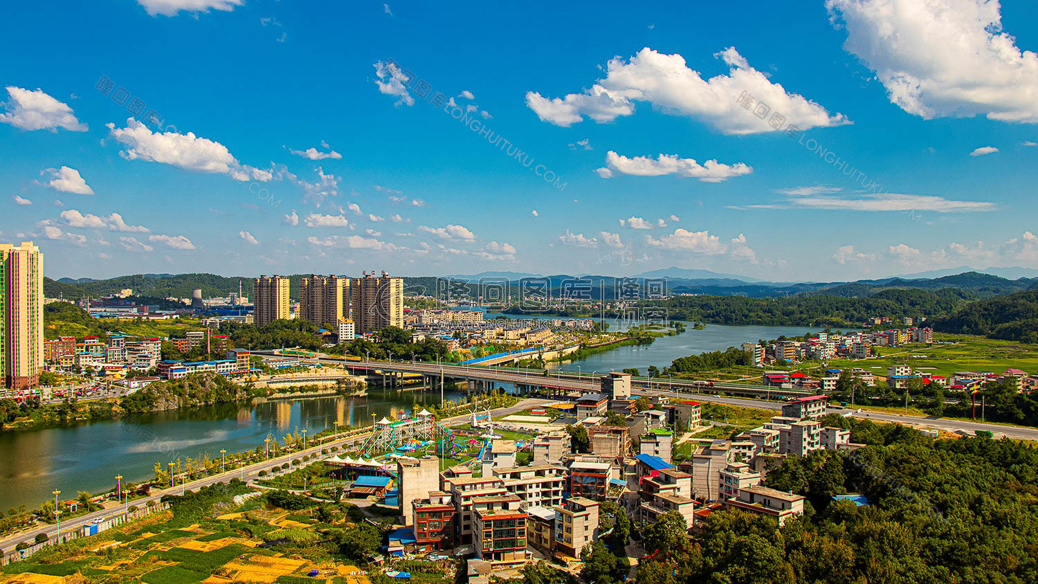 隆回三桥蓝天白云