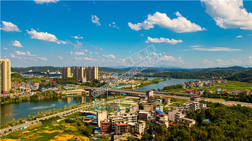 隆回三桥蓝天白云