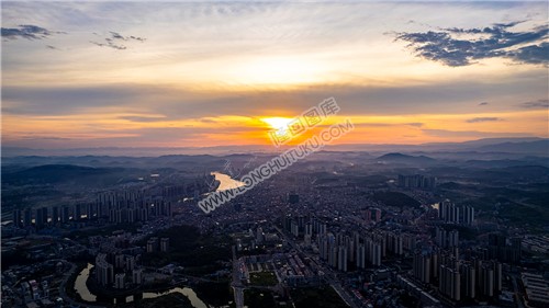 伏龙江方向日落