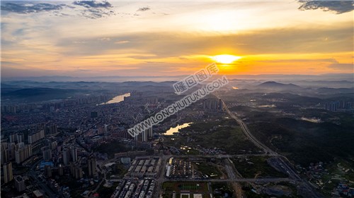隆回大道城北方向日落