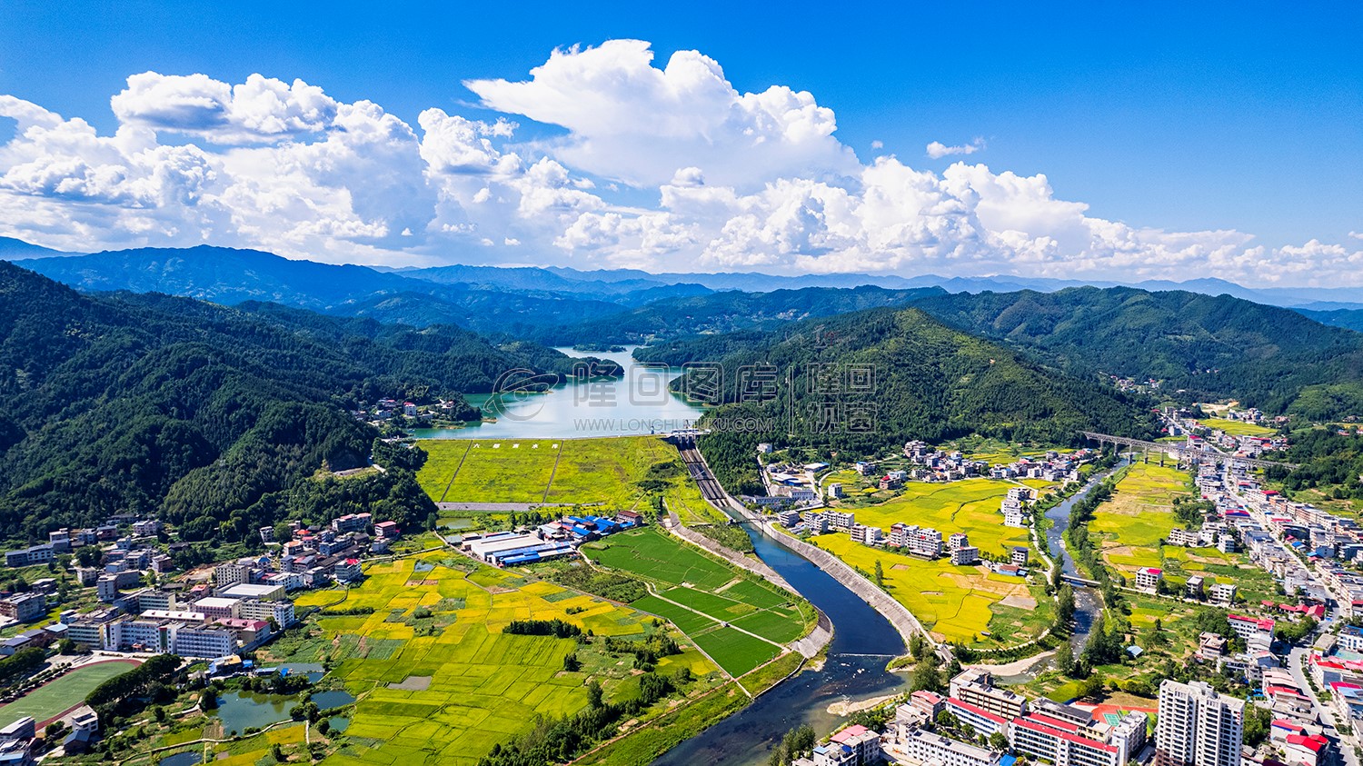 航拍六都寨水库