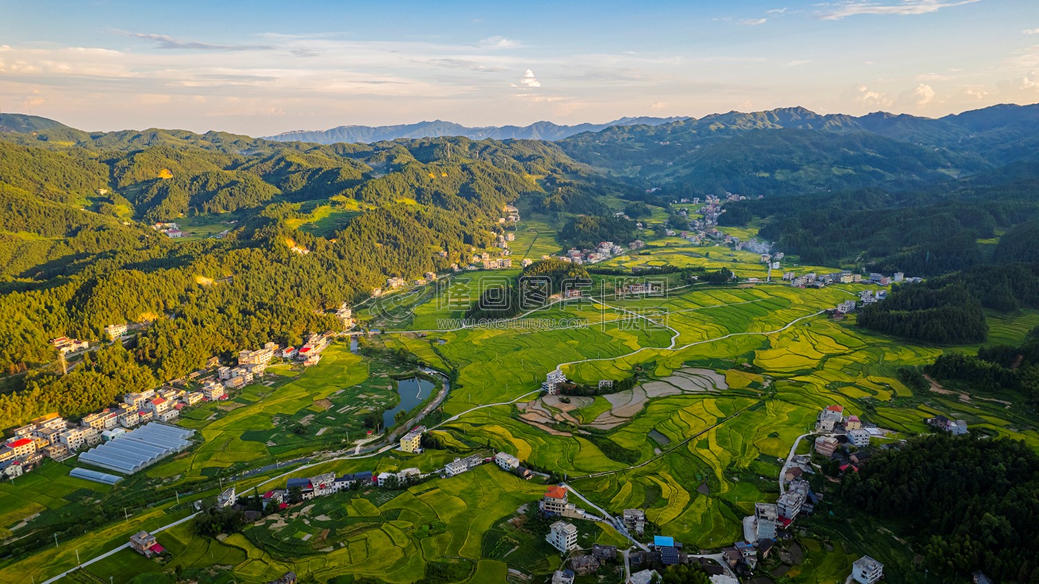 上罗洪村田园风光