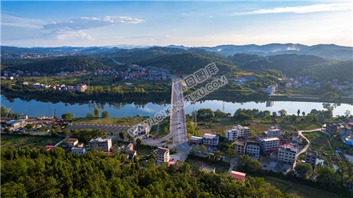 铜盆江方向拍白沙湾大桥