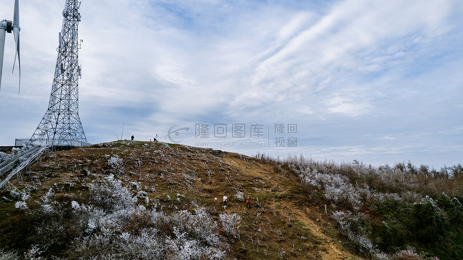 发射台周边雾凇