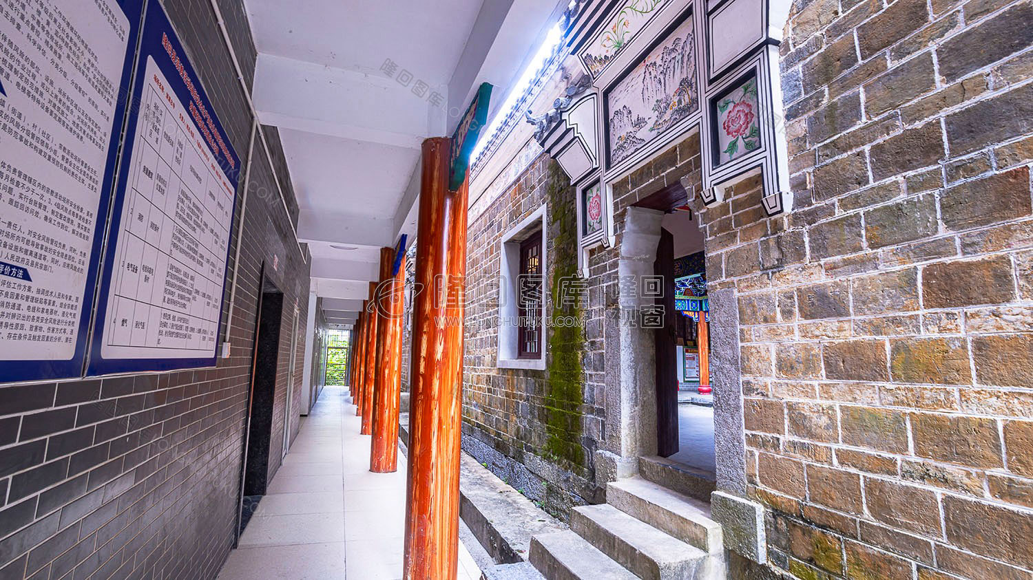 清真古寺外面走廊