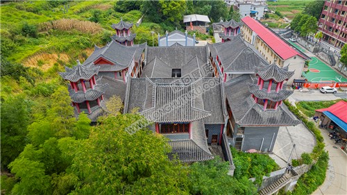 山界清真古寺后面航拍