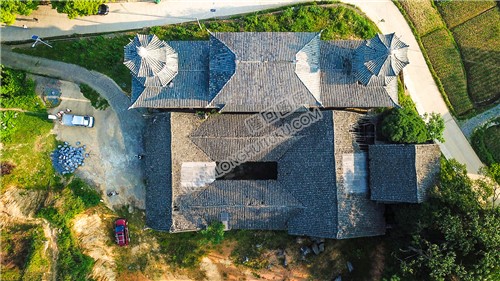 高空航拍清真古寺