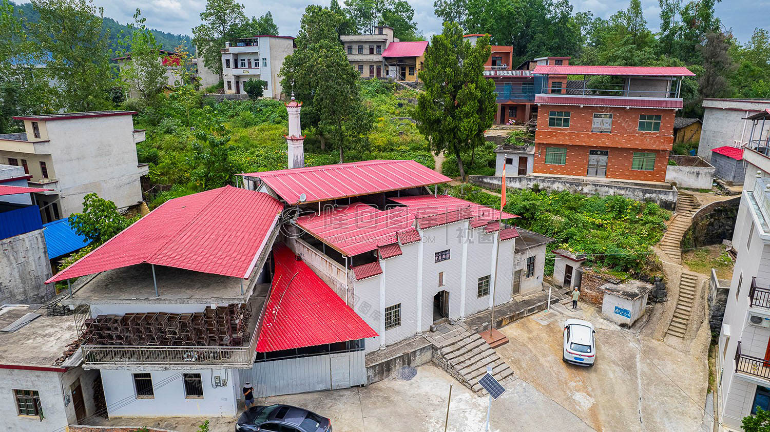 山界清真西寺侧面航拍