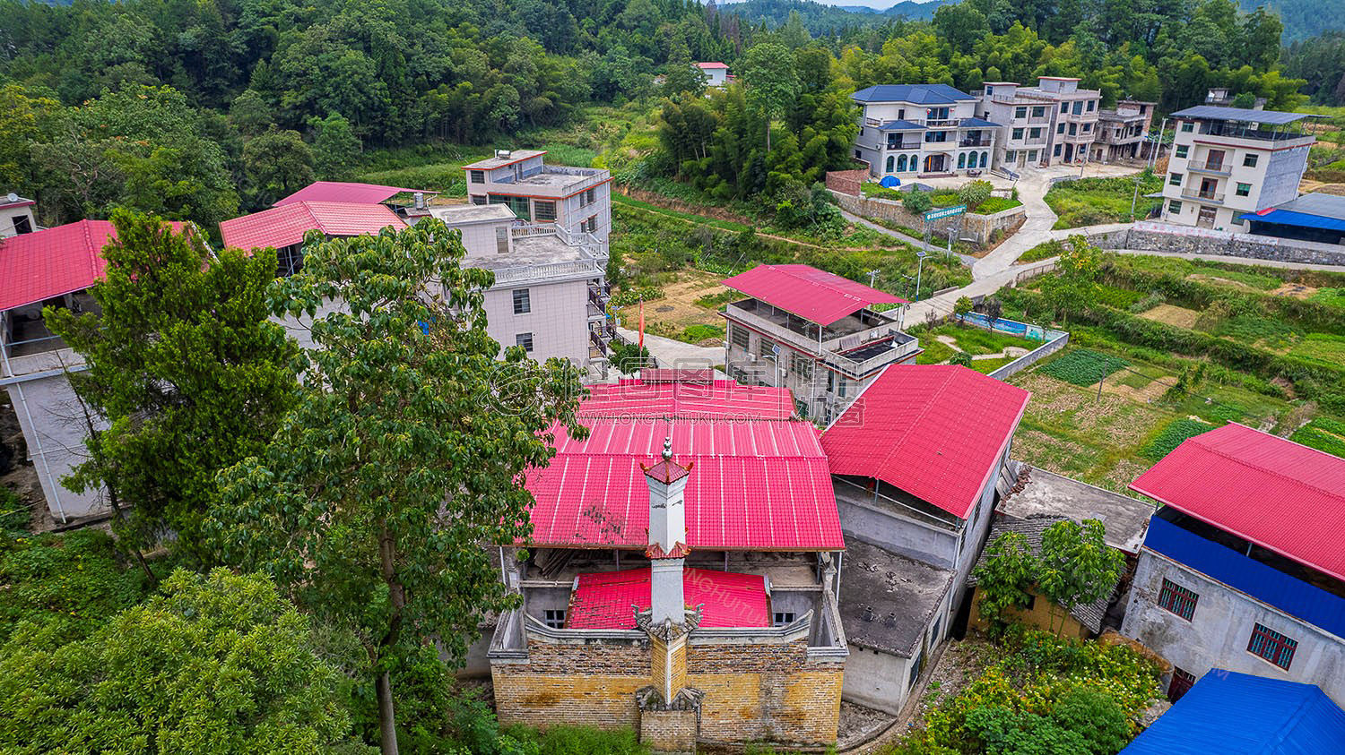 山界清真西寺后面航拍