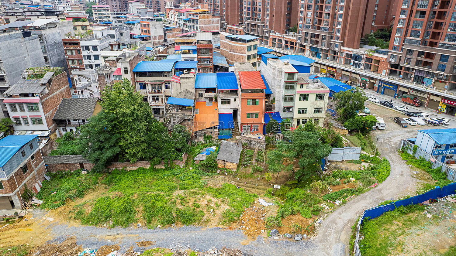 紫阳清真寺后面航拍