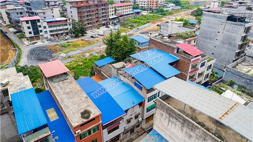 航拍紫阳清真寺外景