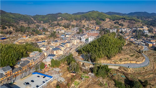 航拍虎形山瑶族乡