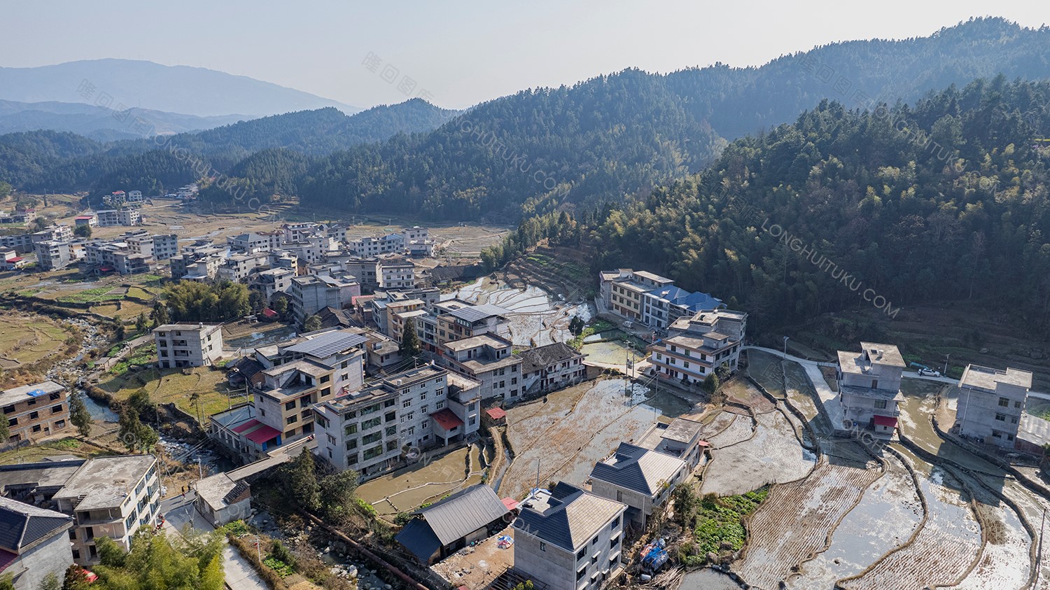 晓阳溪乡村风光