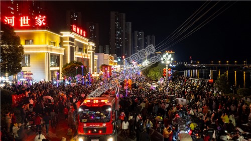 隆回游龙活动人山人海