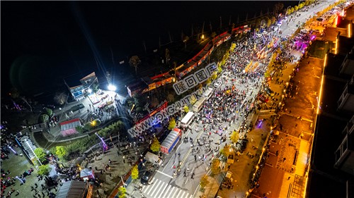 阅江府当晚游龙活动盛况