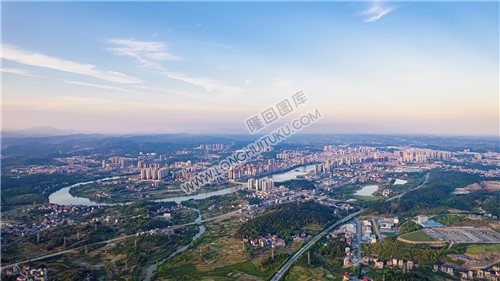 隆回县城全景