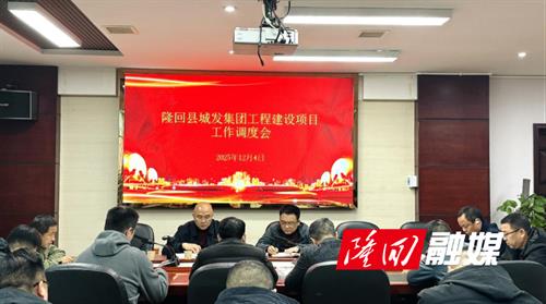 隆回县城发集团召开工程建设项目工作调度会