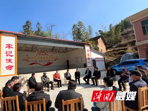 刘琴到小沙江镇龙坪村宣讲党的二十届四中全会精神